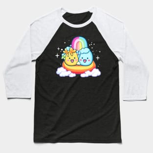 Happy Kawaii Pride Couple Baseball T-Shirt